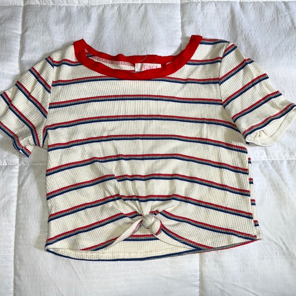 Agaci striped Crop Top